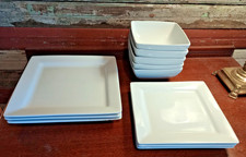 11 pc Better Homes & Garden Square White Porcelain ~ Dinner, Salad, Bowls