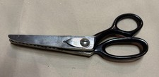 Vintage Pat Pend Pinking Shears Sewing Fabric Craft Scissors Made In USA Zigzag
