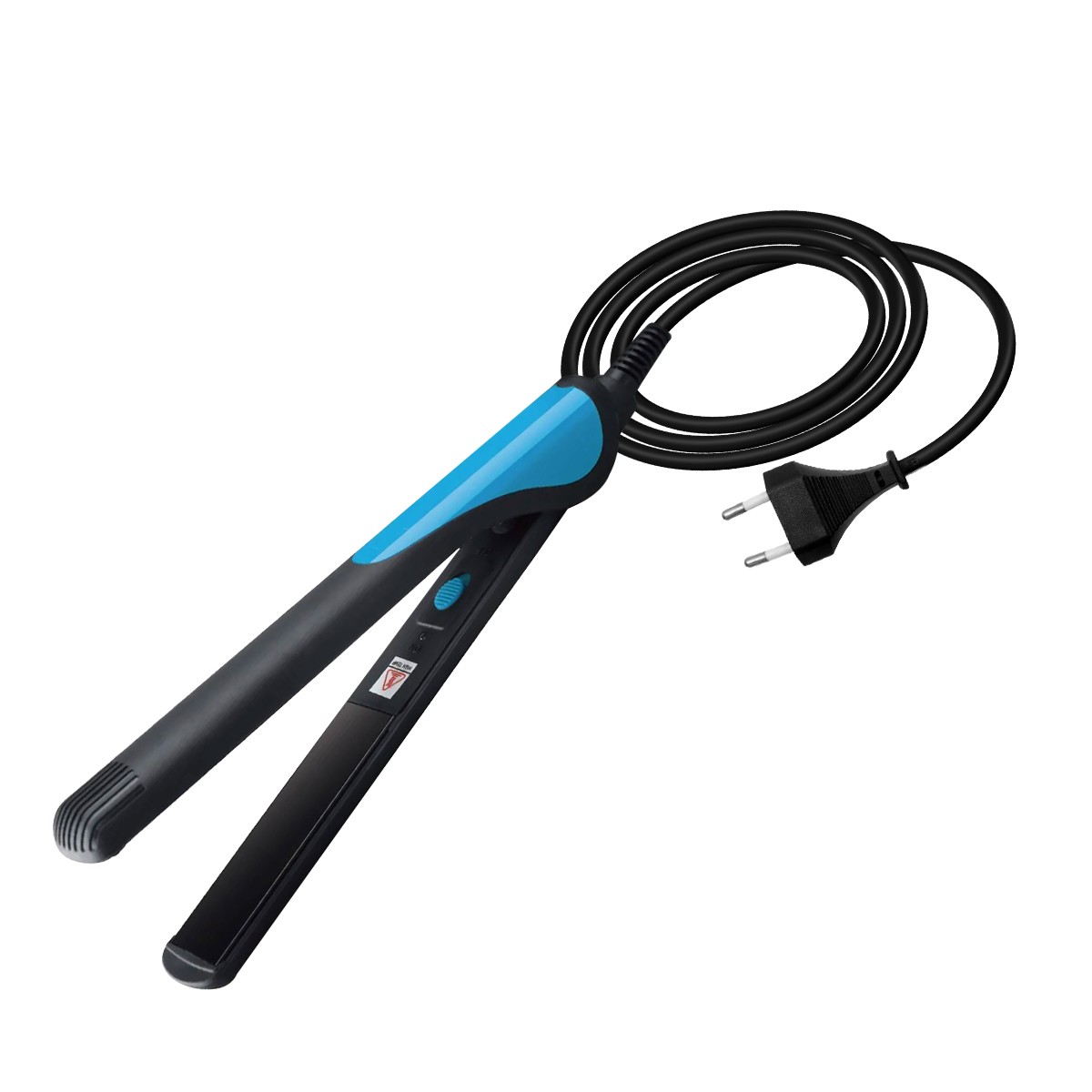 Mini lisseur boucleur 2-en-1 Avizar noir en tourmaline céramique 20W