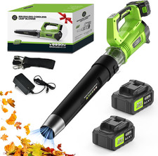 Soffiatore Aspiratore a Batteria Soffiatore a Foglie Senza Spazzole 1000W, 96000