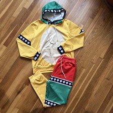 Bowser Adult M Anime Cosplay Costume Hoodie  Pants Set 3D Printed Unbranded