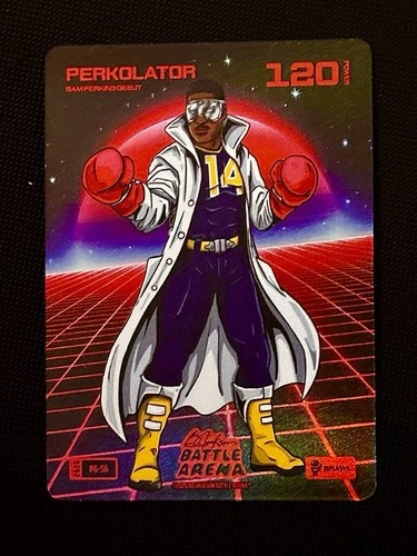 Bo Jackson Battle Arena ‘Perkolator’ Sam Perkins Debut Brawl Power Glove #PG-56