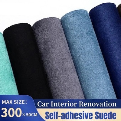 Suede Fabric Car Upholstery Self Adhesive Door Panel Repair Patch Roll DIY