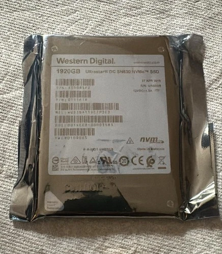 Western Digital Ultrastar DC SN630 WUS3BA119C7P3E3 1.92TB PCIe Gen 3.0 x4 8GB/s
