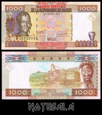 GUINEA 1000 1,000 FRANCS 2006 Pick-40 UNC