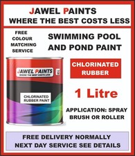 CHLORINATED RUBBER  ( 1 Litre ) PAINT FOR  POND & SWIMMING POOLS