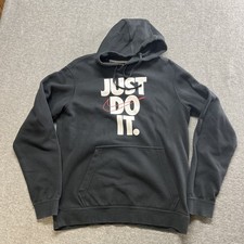 Nike women's hoodie sweatshirt size medium black just do it