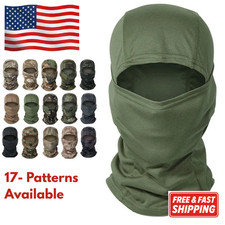 Tactical Camo Balaclava Full Face Mask Hunting Ski Cycling Airsoft Hood - 17 Col