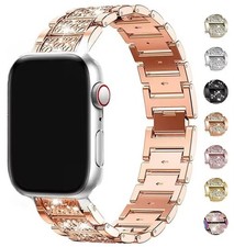 Diamond Shiny Strap Metal Watch Band For Apple Watch Series 11 10 9 8 7 SE 6 5 4