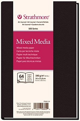 Strathmore 566-5 500 Series Hardbound Mixed Media Art Journal, 5.5'' x 8.5'',