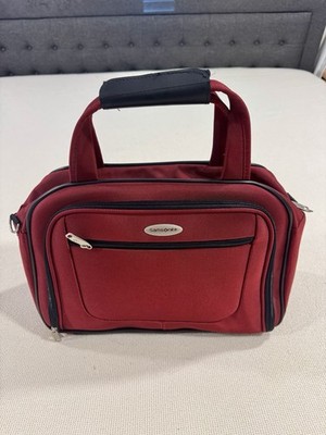 Samsonite Red Laptop Carry Bag Messenger Travel No Shoulder Strap EUC