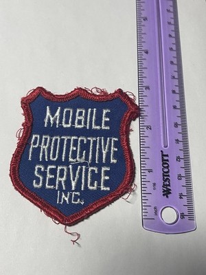 Vintage Obsolete Mobile Protective Service Inc. Security Guard Patch L8