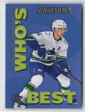 2023-24 Upper Deck Credentials Who's Next Elias Pettersson #WB-EP