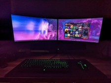 2x Lenovo G27c-10 27” 165Hz Full HD WLED 1500R Curved Gaming Monitor