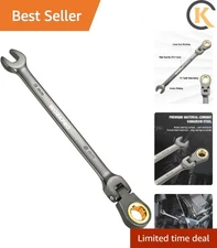 Versatile 8mm Ratcheting Wrench - Nickel Plated for Durability in Tight Spaces