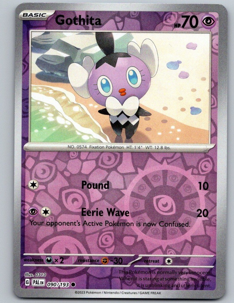 Pokemon TCG Paldea Evolved - Gothita 90/193 Reverse Holo Common