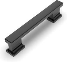 Amerdeco ZH00013 Matte Black Cabinet Pulls 10 Pack 3-3/4 Inch 96 mm Hole Center