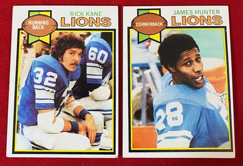 Vintage 1979 Topps Trading Cards Lot Detroit Lions Mixed Player Lot EX - Bild 15 von 17