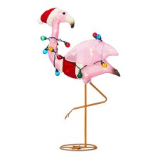 Holiday Time 33.5" Light Up Christmas Flamingo New
