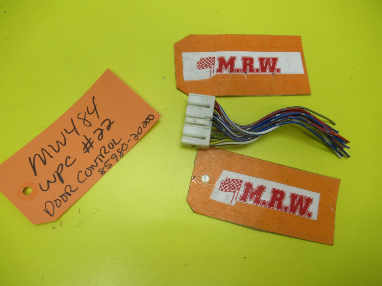 COMPUTER DOOR CONTROL wire plug connector pig tail for 90 91 92 93 TOYOTA CELICA