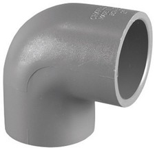 Charlotte Pipe PVC 08300 1200 Gray PVC Schedule 80 Elbow 3/4 in.