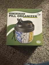 Portable Pill Organizer Travel Medicine Case BPA Free Multi Compartment