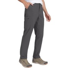 Wrangler Men's 40x32 Gray Regular Fit Cargo Tech Pants Stretch Durable K1201