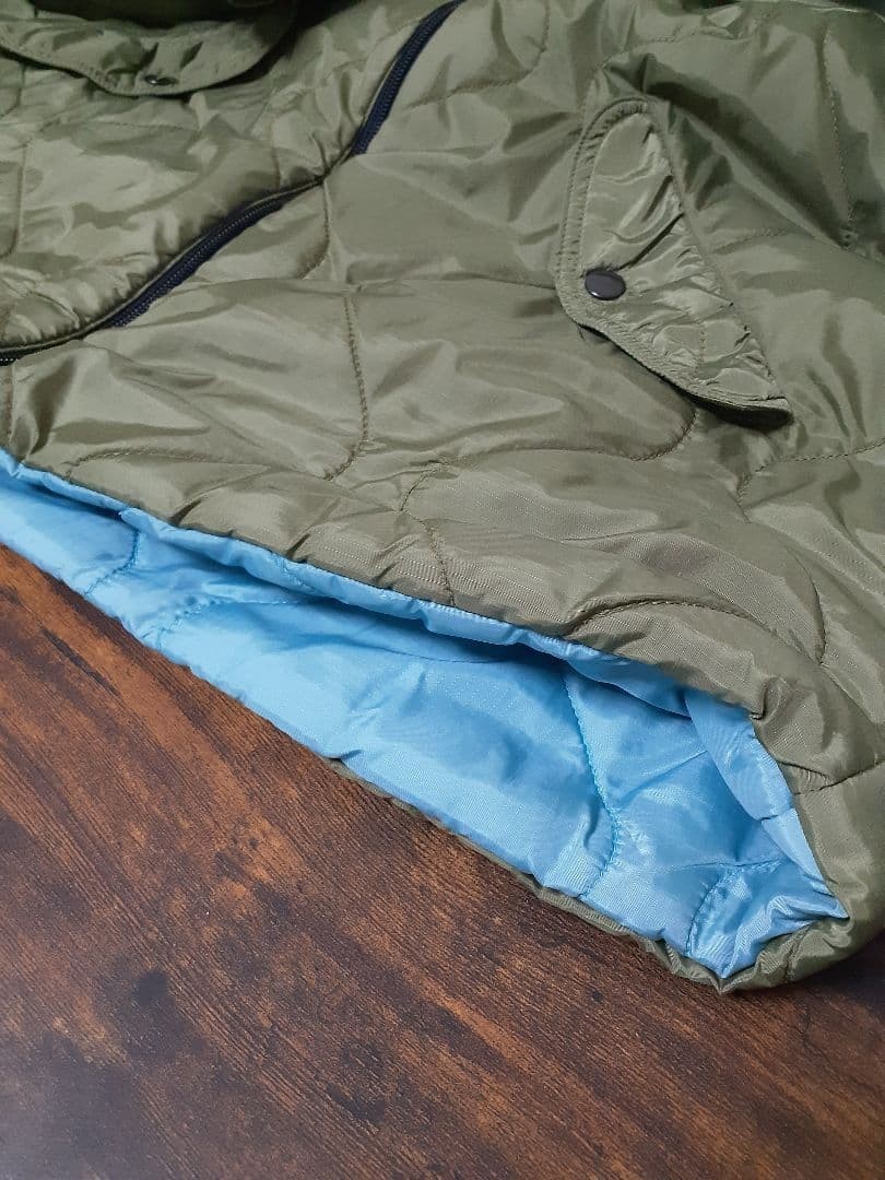 Buzz Rickson's Quilted Jacket Ripstop Nylon Sage … - image 9