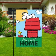 Home Sweet Home Garden Flag Cute Dog Double Sided Yard Decor