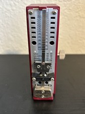 Vintage Wittner Taktell Super Mini Metronome Burgundy - W. Germany