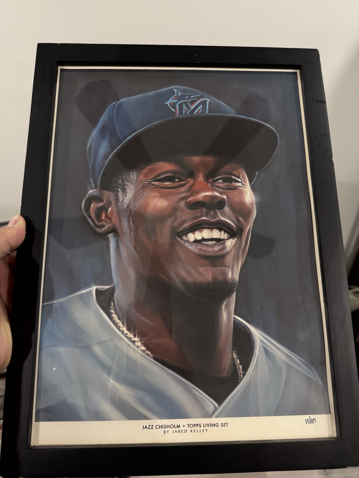 2021 Topps Living Set #438 Jazz Chisholm 10x14 Jared Kelley /87 Yankees