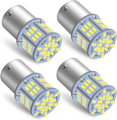 Glühbirne 1156 Weiß Super Hell 12-24V DC 4 Stück Auto Beleuchtung Set