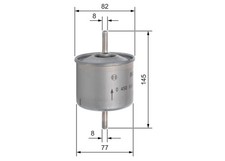 Kraftstofffilter BOSCH 0 450 905 324 Leitungsfilter für FORD FIESTA KA ESCORT 5