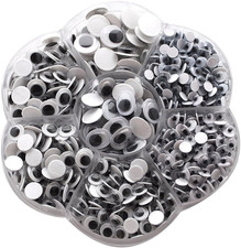 Googly Wiggle Eyes With Self Adhesive 700 Pieces Assorted Sizes 4 To 12 mm