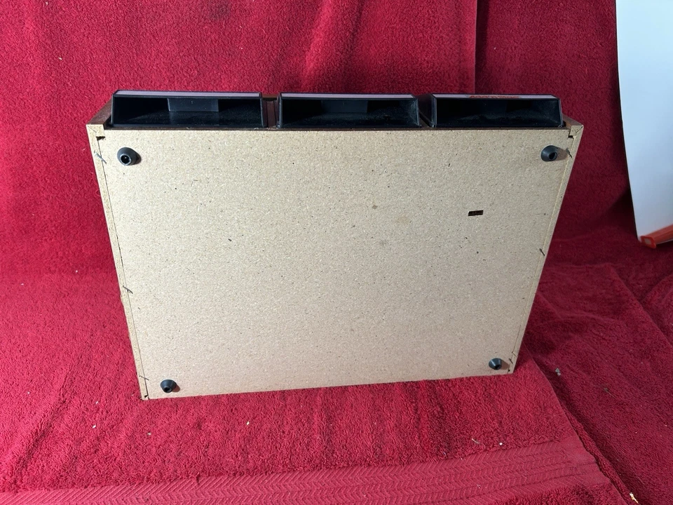 42 Cassette Tape 3 Drawer Add n Stac Storage Cabinet Case Organizer 12x16” Wood - Image 4 of 4