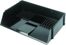 Image of A4 Essential Wide Letter Tray in Classic Black - Letter Tray Organiser - Letter 