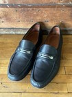 Allen Edmonds Martino Black Leather Silver Bit Loafers Men’s 12 Euc — photo 1