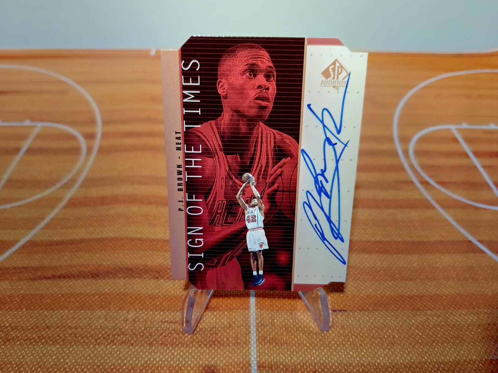 P.J. Brown (AUTO) - 1998-99 SP Authentic - Sign of the Times #PJ Bronze