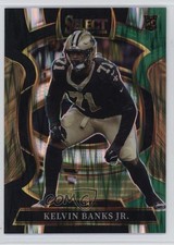 2025 Panini Select Concourse Black & Green Shock Prizm Kelvin Banks Jr #42 1tu8