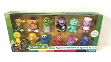 PLAYSKOOL SESAME STREET DELUXE FIGURE SET 11 PCS HASBRO ELMO OSCAR ABBY GONGER