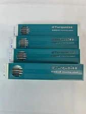 11 Packs Vintage Berol Turquoise Eagle 2375  Drawing Leads w/Case 4H,9H,2H,H