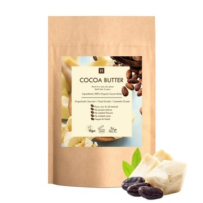 Raw Cocoa Butter 16oz Cacao Unrefined Organically Sourced Chocolate Bean GRADE A