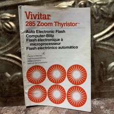 Vivitar Model 285 Thyristor Flash Instruction Guide Manual English Multi Lingual