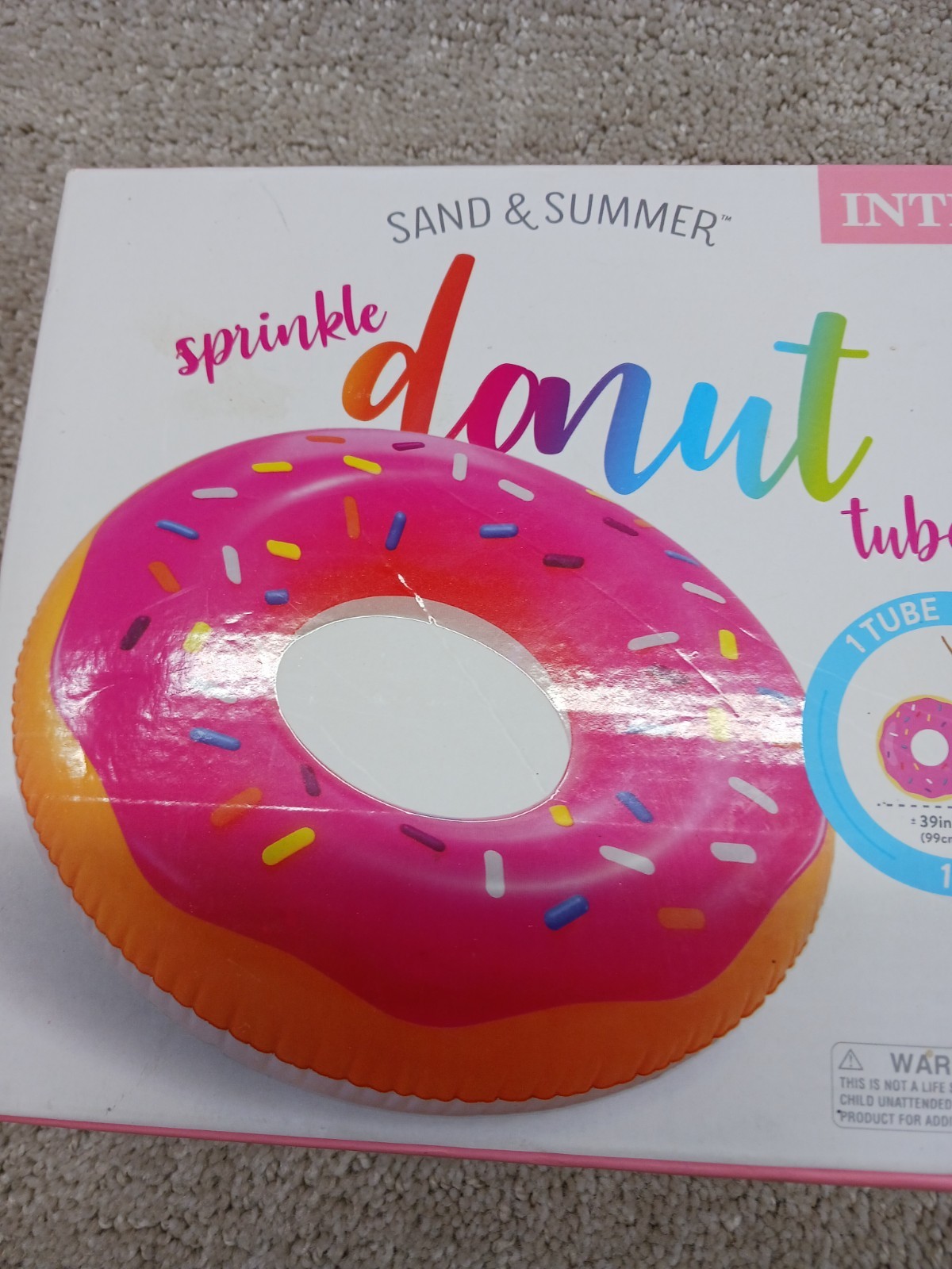 Intex Sprinkle Donut Tube 45 Swimming Pool Float New
