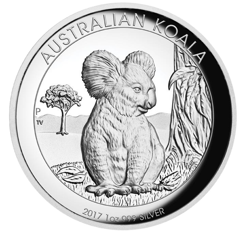 2017 Australian Koala 1 oz Dollar $1 Silver Proof High Relief Coin
