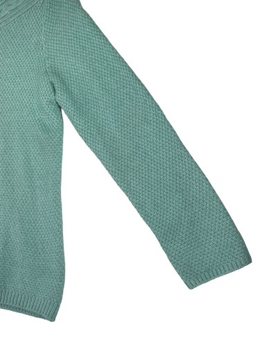 Suéter Croft&Barrow Mujer Talla XL Azul Tejido Manga Larga Diseño Cable y Arlequín - Imagen 10 de 16