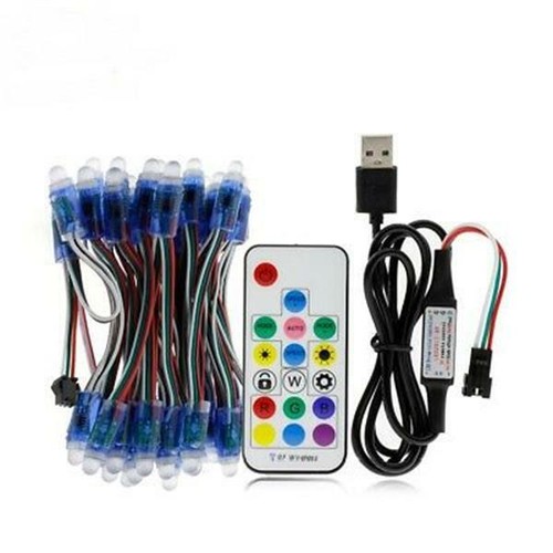 WS2811 LED Pixel Digital Diffused Music wifi RGB Light Addressable 12mm 5V 50pcs - Picture 12 of 33