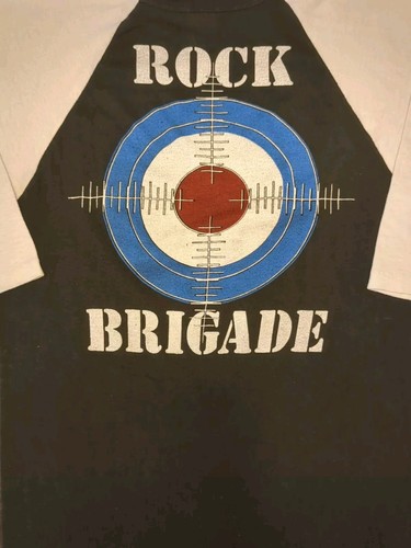 Vintage 80’s Def Leppard Rock Brigade First Tour Shirt 3/4 Sleeve - Picture 6 of 6