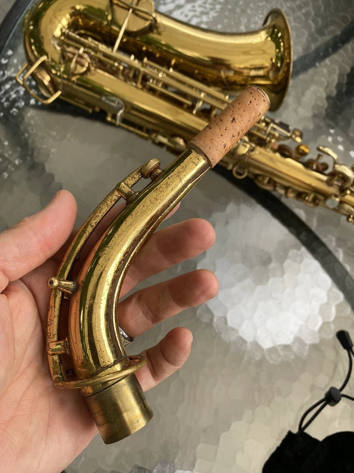 King H.N. Saxofón alto blanco #112694 Foto 2 de 4