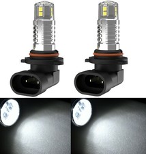 Led 20w 9005 Hb3 White 6000k Two Bulbs Head Light High Beam Replacement Show Use